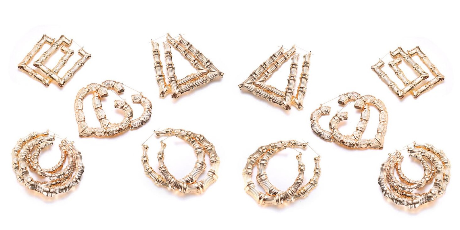 Stylish Gold Bamboo Earrings Perfect For Every Occasion